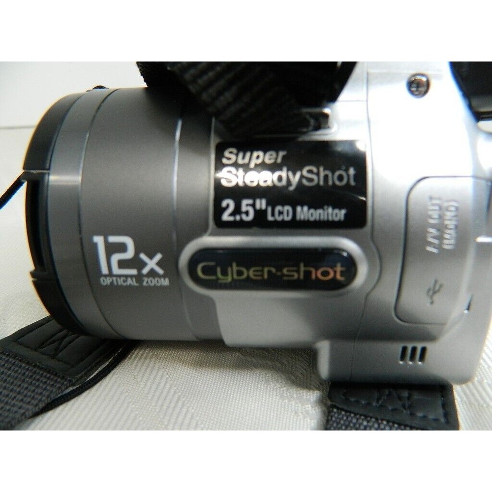Sony Cybershot Super Steady Shot DCS-H1 5.1MP 12X Optical Zoom w/Case & USB Cord - Picture 11 of 16